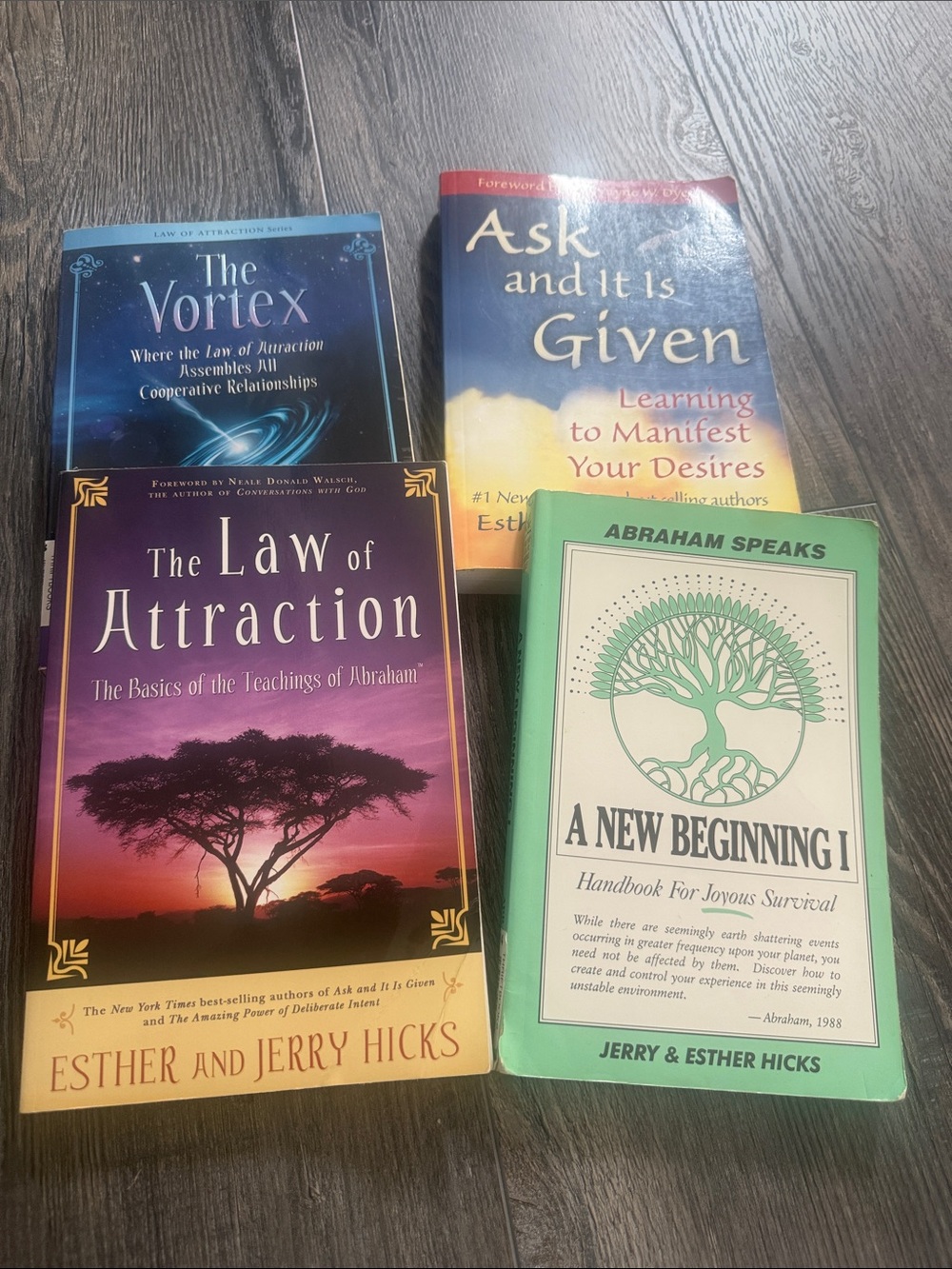 Lot of 4 The Law of Attraction Books by Esther & Jerry Hicks